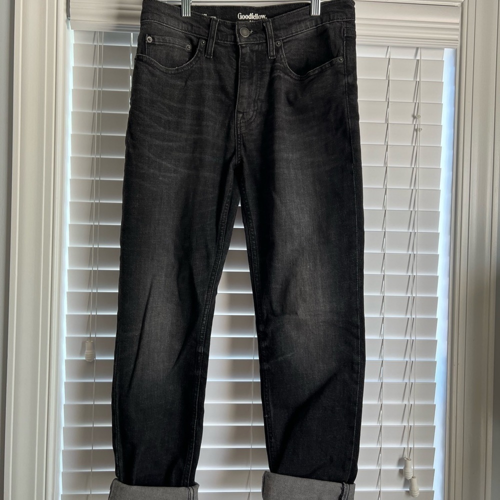 Men’s good fellow black jeans size 30